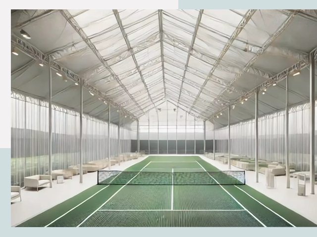 Строительство теннисных кортов в Якутске