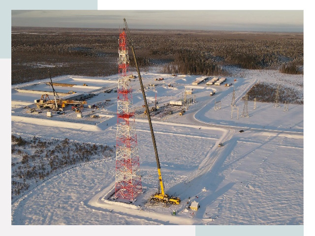 Мачты связи в Якутске