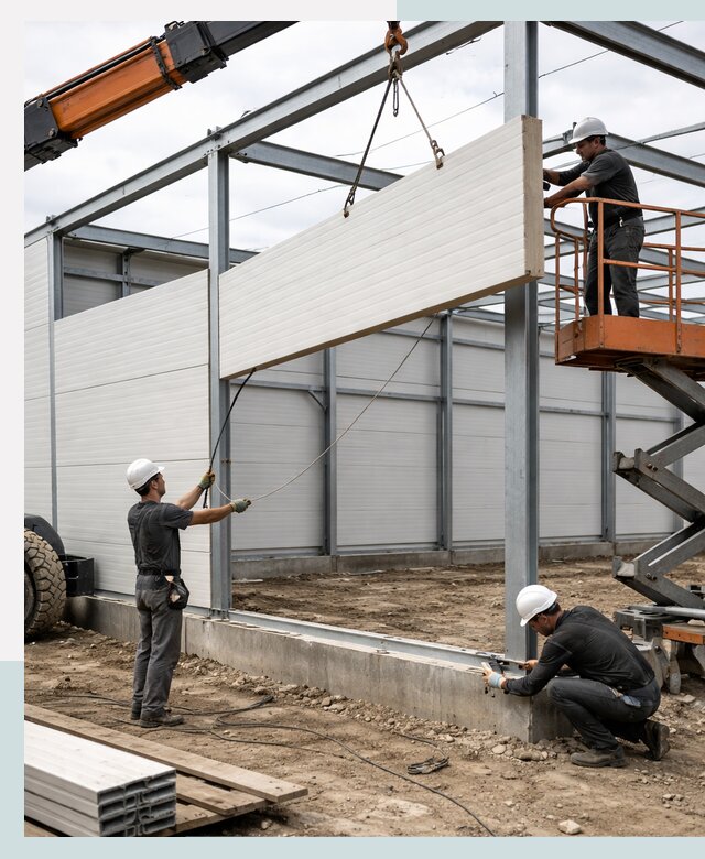 Строительство складов из сэндвич панелей в Якутске под ключ