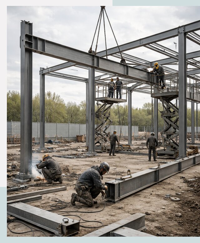 Строительство выставочных павильонов из металлоконструкций в Якутске